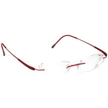 Silhouette Eyeglasses 7719 40 6057 Titan Red Rimless Frame Austria 47[]1... - $99.99