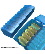 Med Manager Weekly, Extra Large Pill Organizer, XXL, 7 Day, High Quality - $16.48 CAD