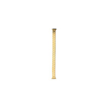 Ladies 10-14mm Yellow Straight, Spring End-Expansion Watch Band - £33.59 GBP