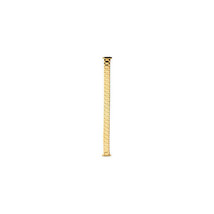 Ladies 10-14mm Yellow Straight, Spring End-Expansion Watch Band - £33.28 GBP