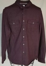 Goodfellow &amp; Co™ ~ Men&#39;s Size Large ~ Long Sleeve ~  Burgundy ~  Button ... - £23.53 GBP