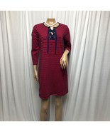 Michael Kors Shirt Dress Womens Small Red Blue Nautical Stripe Short Casual - $24.49