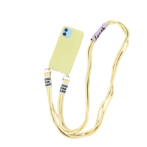 Anymob iPhone Case Yellow Crossbody Necklace Lanyard Strap Rope Cord Soft  - £23.22 GBP