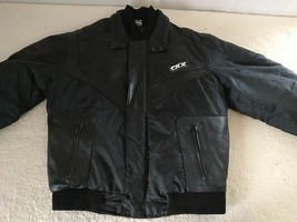 CKX INTERNATIONAL Zip Up Black Motorcycle Leather Jacket Men&#39;s Size M - £36.67 GBP
