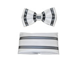 Men&#39;s Fancy Bow Tie/Hankie Set By J.Valintin Soft Microfiber Silky JVBT-35 - $25.00