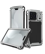 Generic Case for iPhone 17 (Color : Silver) Metal Hard Back Silicone Ful... - $2,446.86 MXN