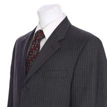 Lauren Ralph Lauren Dual Vent Three Button Gray Pinstripe Suit Jacket 40 Regular - $39.49