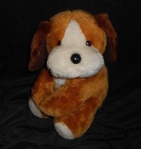 Vintage Atlanta Novelty Gerber Brown &amp; White Puppy Dog Stuffed Animal Plush Toy - £26.51 GBP