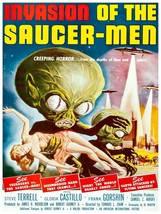 5988 Invasion of the saucer-men Horror Poster.Interior design.Decoration Art - £12.94 GBP+