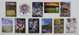 Chicago Cubs 1985 1990s 2000s Baseball Pocket Schedules Lot of 11 - £15.56 GBP