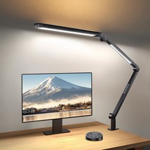Led Desk Lamp With Clamp, 24W Ultra Bright, Three Light Sources With Atmosphere  - £114.47 GBP