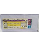 ELTON JOHN / BILLY JOEL - VINTAGE 2001 UNUSED WHOLE FULL CONCERT TICKET - $281.87 MXN