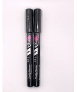 2PK Sally Hansen I Heart Nail Art Stylo Pen Round  #470 Black - Noir NEW... - £3.14 GBP