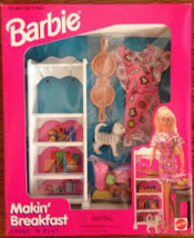 Barbie Makin&#39; Breakfast Dress &#39;N Play Set - 1995, Mattle#: 67171-92-New - £25.91 GBP