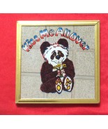 Mirror Decorative-Printed Teddy Bear-Gold Framed-Approx 4&quot;x4&quot;-New-RARE FIND - $221.21 MXN