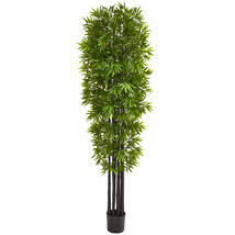 7 Bamboo Artificial Tree with Black Trunks UV Resistant (Indoor/Outdoor) - $227.94