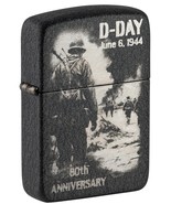 D-Day Zippo Lighter Black Crackle 80th Anniversary Limited Edition XXXXX... - $65.35 CAD
