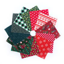 102 Pcs Christmas Variety Pre-Cut Charm Pack 5&quot; Squares 100% Cotton Fabr... - £24.21 GBP