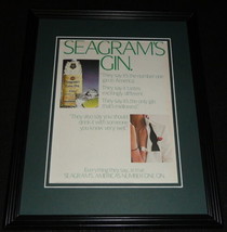 1985 Seagram&#39;s Extra Dry Gin 11x14 Framed ORIGINAL Vintage Advertisement  - £27.12 GBP
