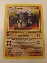 Pokemon 1999 Jungle Series Rhydon 45 / 64 First Edition NM Single Tradin... - $11.99