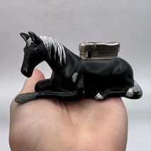 1960's Vintage USSR Desk Gasoline Lighter Figure Horse Good Working - $260.00