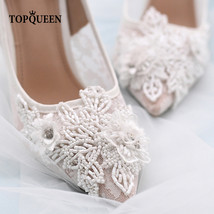 A02 Embroidery Summer Spring Wedding Shoes Champagne Women&#39;s Dress Pumps  Sandal - £103.38 GBP