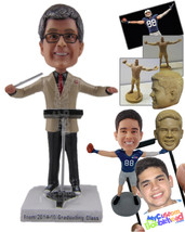 Personalized Bobblehead Orchestra Conductor Directing The Musicians - Careers &amp;  - £68.36 GBP