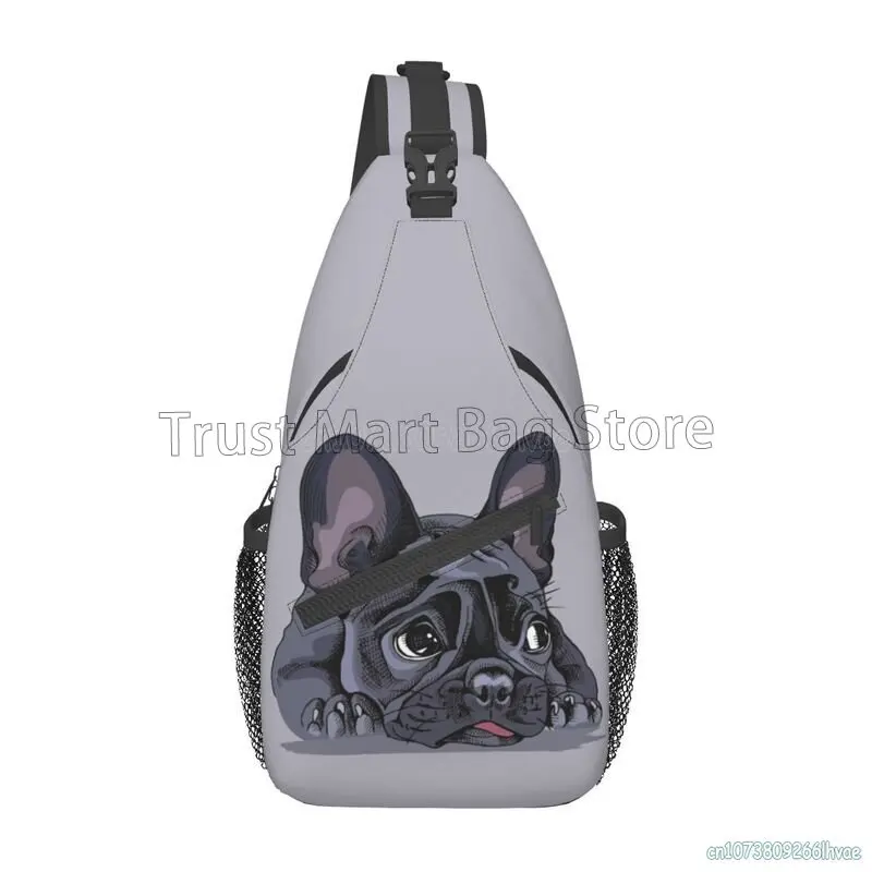 Cute French Bulldog Art Chest Bag for Men Women Unisex Casual Crossbody ... - $30.67
