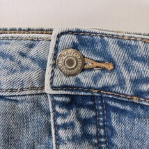 Old Navy RN#54023 Women's Blue Cotton Blend Frayed Bottom Denim Skirt Size 14 image 5