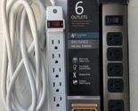 BUNDLE OF 2 MULTI OUTLET SURGE PROTECTOR POWER STRIPS ENERGY SAVER - $28.45