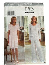 Butterick Sewing Pattern 3897 Misses Dress Top Pants Work Career Sz 16-18 Uncut - £4.47 GBP