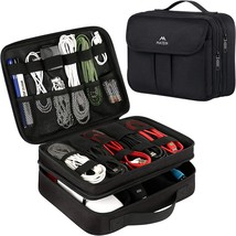 Matein Electronics Organizer, Travel Electronic Accessories Case, Black - £31.39 GBP