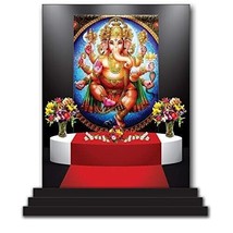 Ganesh Ji Car Dashboard Idols Figurine Showpiece - £14.68 GBP