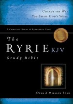 The Ryrie KJV Study Bible Genuine Leather Black Red Letter (King James Version)  - £54.33 GBP