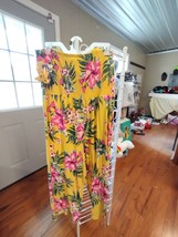 NOBO Ladies Size 16, XL Soft Dressy Jumper, Yellow Floral, Opt Straps **... - $15.78