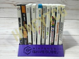 Nintendo GameCube Game Disc Holder Jewel Case Organizer with Logo Holds 10 Games - £14.47 GBP