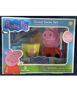 PEPPA PIG Kids Toothbrush, Holder &amp; Rinse Cup Great Smile Set New 3pcs - £10.34 GBP
