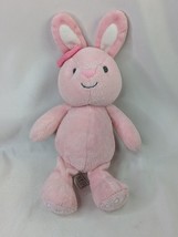 Carters Pink Rabbit Plush 10 Inch Rattle Just One You Stuffed Animal Toy - £16.76 GBP