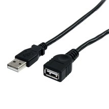 StarTech.com 3 ft Black USB 2.0 Extension Cable A to A - M/F - 3 ft USB ... - $7.99