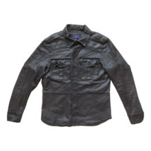 Polo Ralph Lauren Washed Leather Shirt Jacket $798  FREE WORLWIDE SHIPPING - $494.01