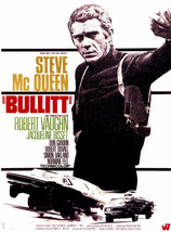 BULLITT Poster 27x40 inches Steve McQueen Classic Movie Poster Green Mus... - $34.99