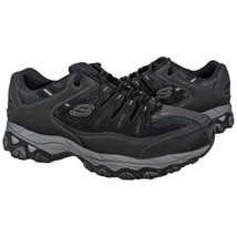 Skechers Afterburn Mens Size 11 Black Sneakers Memory-Foam 50125EWW - £47.48 GBP