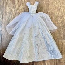 2021 Holiday Barbie White And Silver Gown Dress Only - Metallic Princess... - $11.87