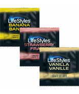 Lifestyles Assorted Flavors &amp; Colors Bulk Condoms Choose Qty FAST SHIPPING - $6.72 CAD+