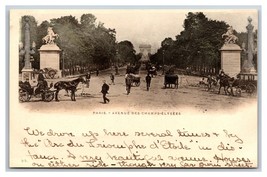 L&#39;Avenue des Champs Elysées Paris France UNP UDB Postcard S17 - $3.51