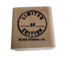Stampin Up Rubber Stamp Limited Edition Art Number Print Business Card Crafting - £3.90 GBP