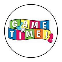 30 GAME TIME ENVELOPE SEALS LABELS STICKERS 1.5&quot; ROUND DICE PARTY FAVORS - £5.91 GBP