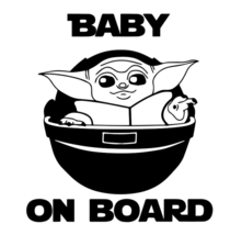 Star Wars Baby on Board Yoda Master Vinyl Sticker Decal Car Truck Phone - £2.78 GBP+