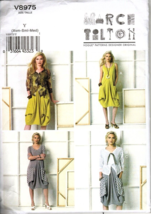 Vogue V8975 Pullover Dress and Jacket - Marcy Tilton Easy Misses XS - M ... - $17.30