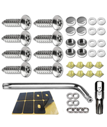 Anti-Theft License Plate Screws – Stainless Steel, Rust-Proof, Secure Fit - $16.03